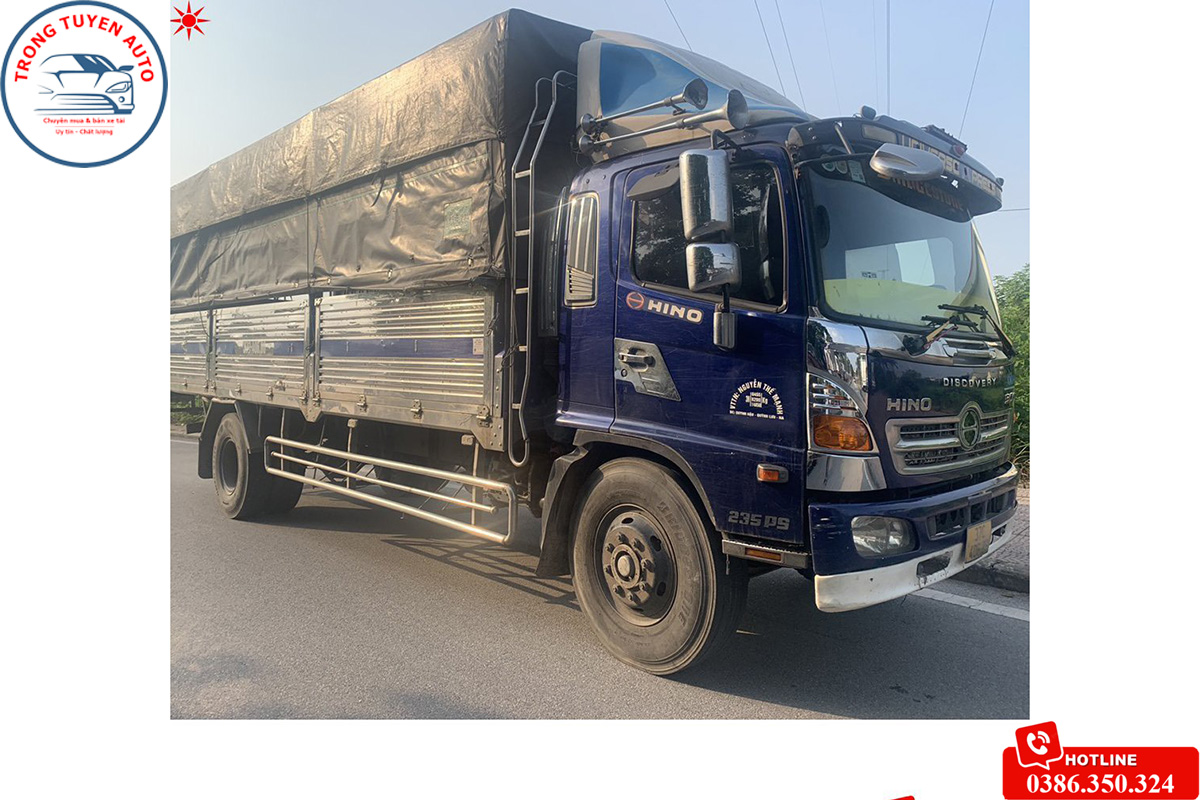Xe tải cũ hino FG đời 2016 thùng mui bạt