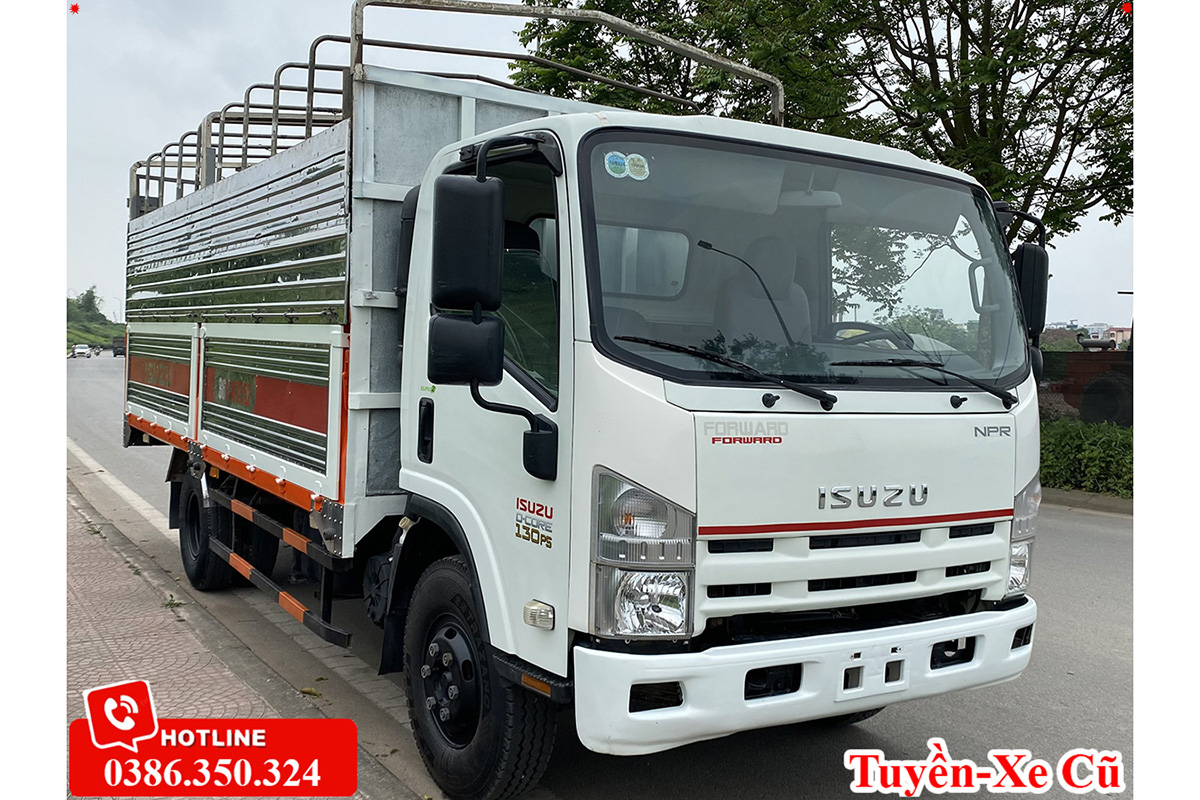 Xe tải cũ Isuzu 130Ps máy cơ đời 2016 thùng bạt