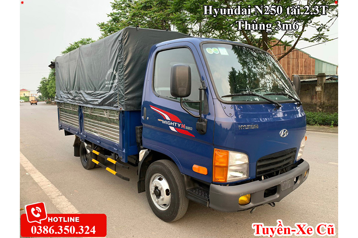 Xe tải cũ Hyundai Mighty N250 thùng dài 3m6