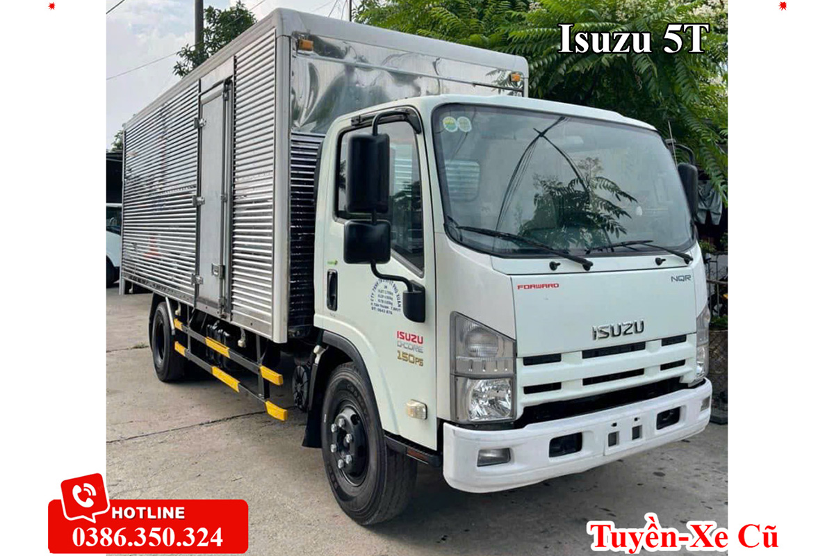 Xe tải cũ Isuzu 5 tấn máy 150Ps thùng dài 6m2