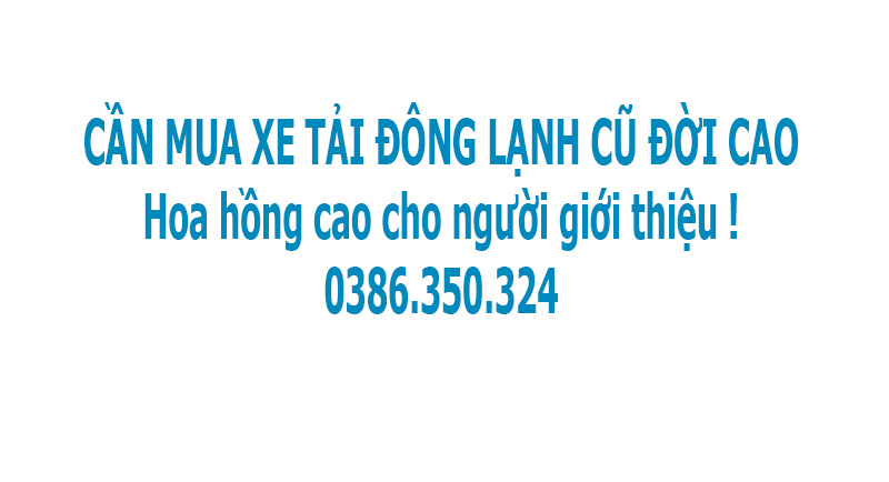 mua bán xe tải đông lạnh cũ đời cao