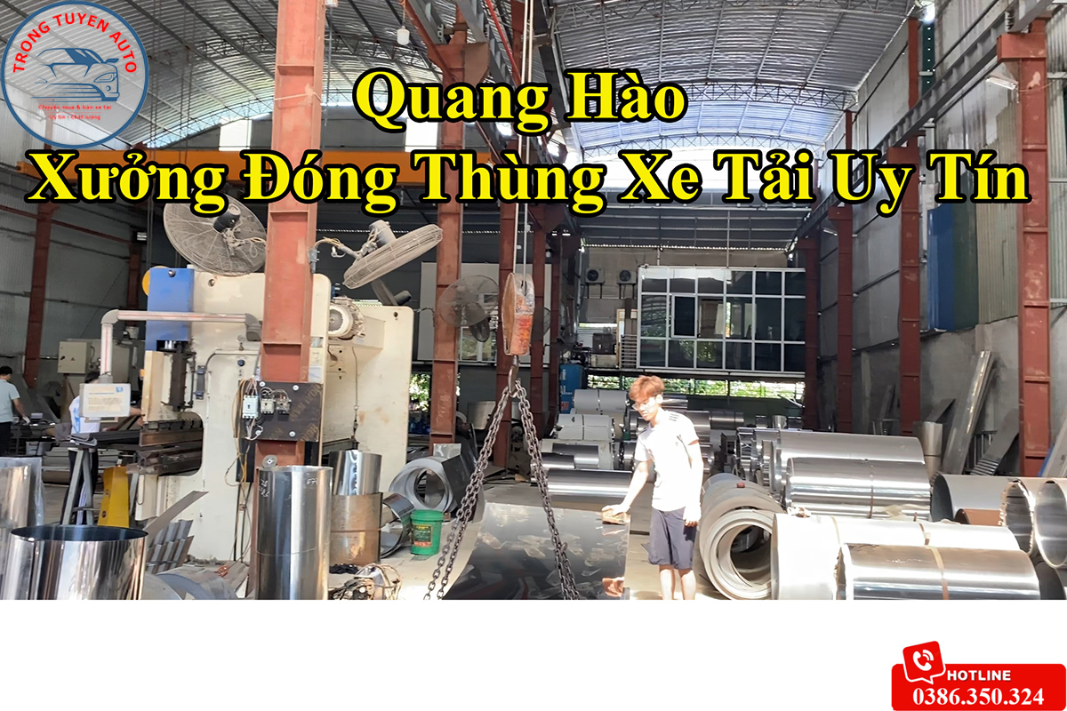 Gara Quang Hào - Xưởng đóng thùng xe tải inox giá rẻ